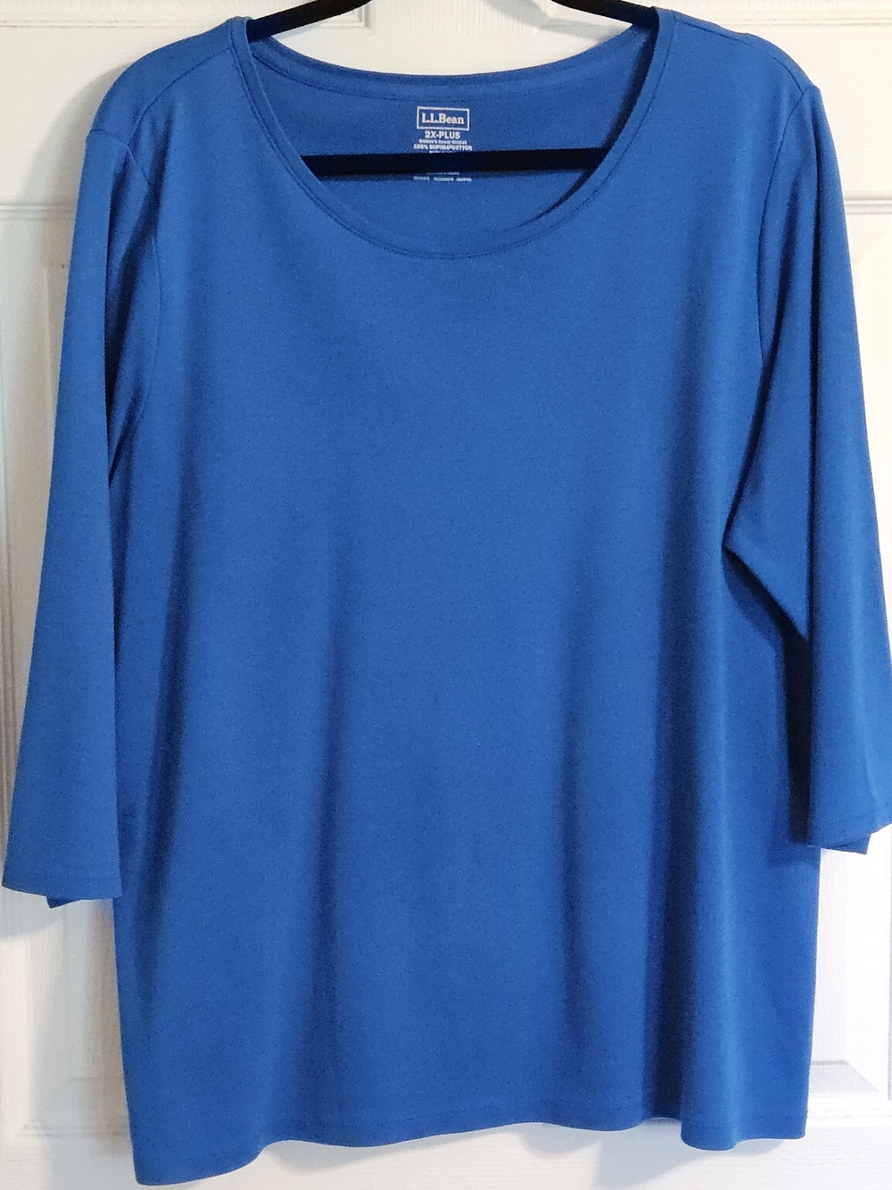 L.L. Bean Women's Royal Blue Scoop Neck Long Sleeve Tee
